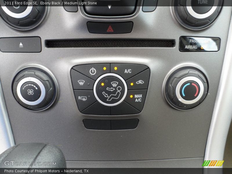 Ebony Black / Medium Light Stone 2011 Ford Edge SE