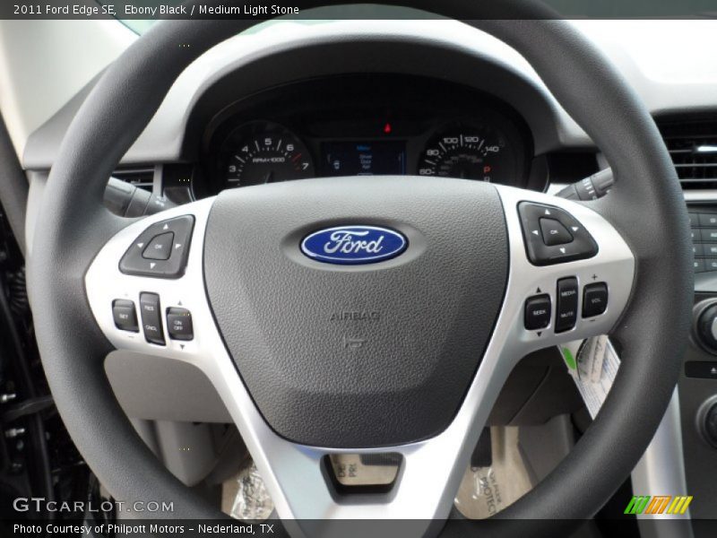 Ebony Black / Medium Light Stone 2011 Ford Edge SE