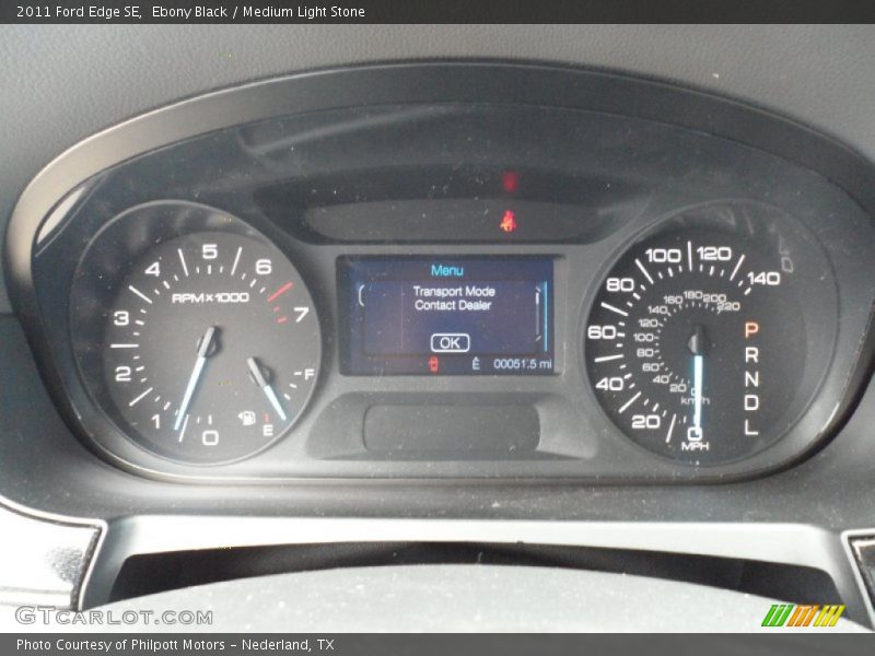 Ebony Black / Medium Light Stone 2011 Ford Edge SE