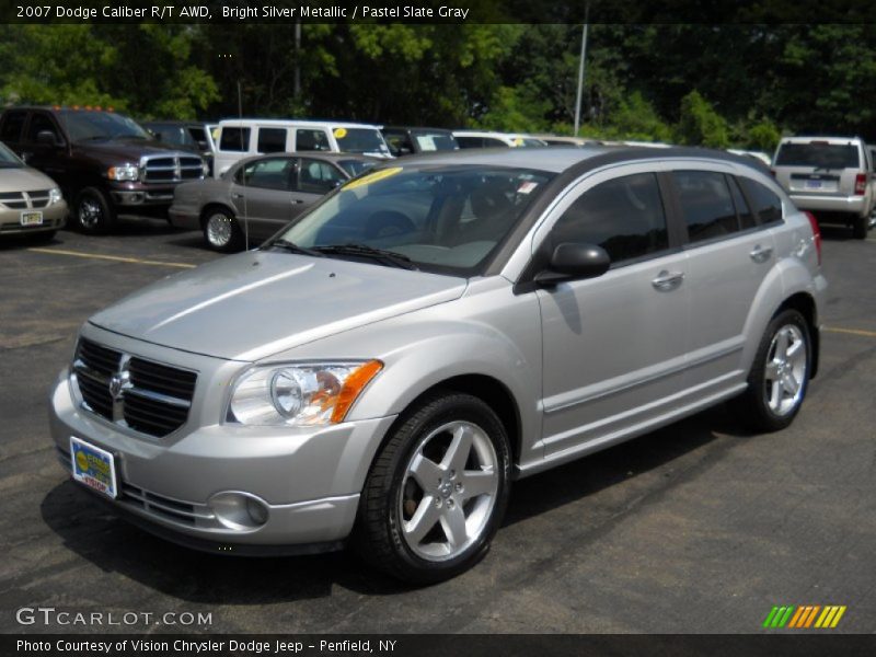 Bright Silver Metallic / Pastel Slate Gray 2007 Dodge Caliber R/T AWD