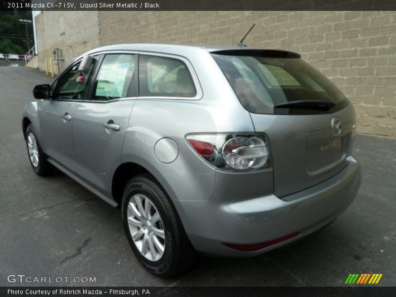 Liquid Silver Metallic / Black 2011 Mazda CX-7 i SV