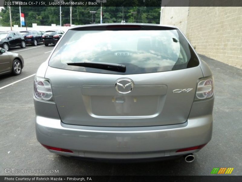 Liquid Silver Metallic / Black 2011 Mazda CX-7 i SV