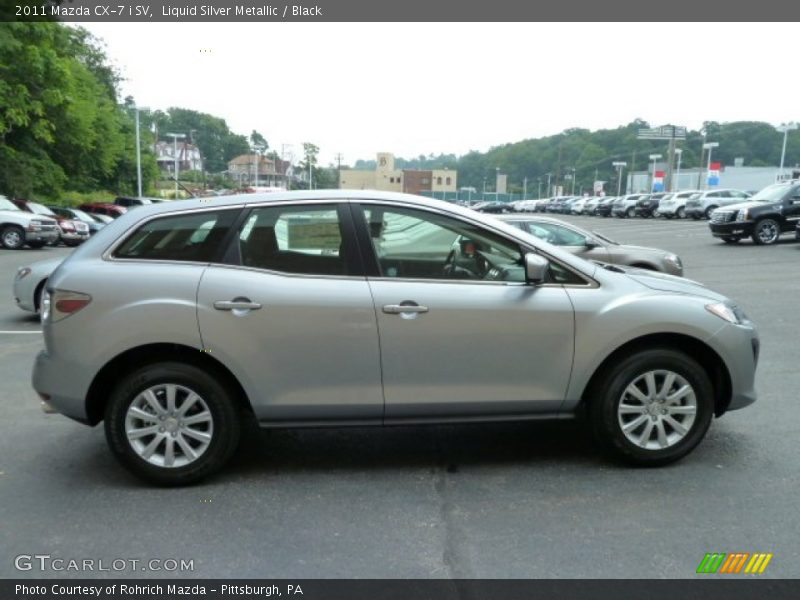 Liquid Silver Metallic / Black 2011 Mazda CX-7 i SV