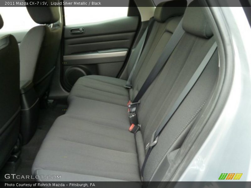 Liquid Silver Metallic / Black 2011 Mazda CX-7 i SV