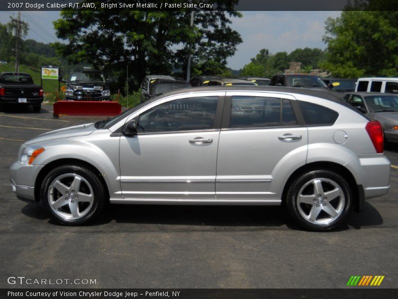 Bright Silver Metallic / Pastel Slate Gray 2007 Dodge Caliber R/T AWD