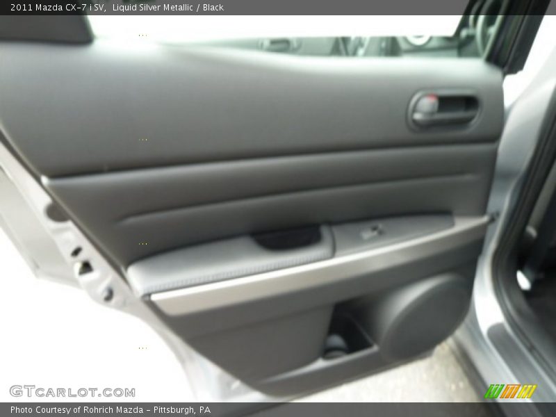 Liquid Silver Metallic / Black 2011 Mazda CX-7 i SV