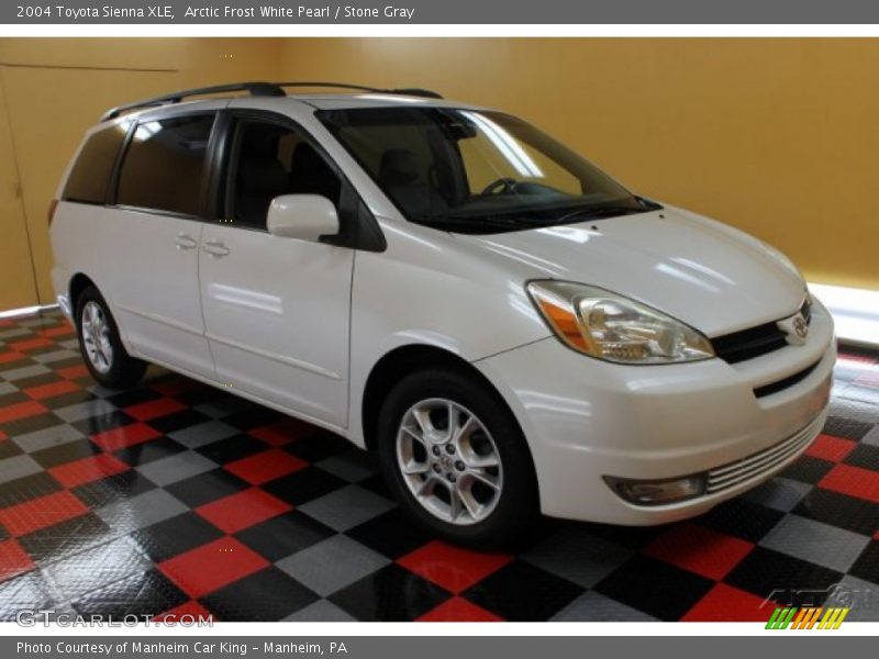 Arctic Frost White Pearl / Stone Gray 2004 Toyota Sienna XLE