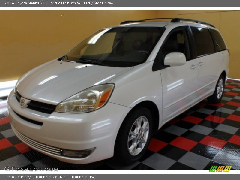 Arctic Frost White Pearl / Stone Gray 2004 Toyota Sienna XLE