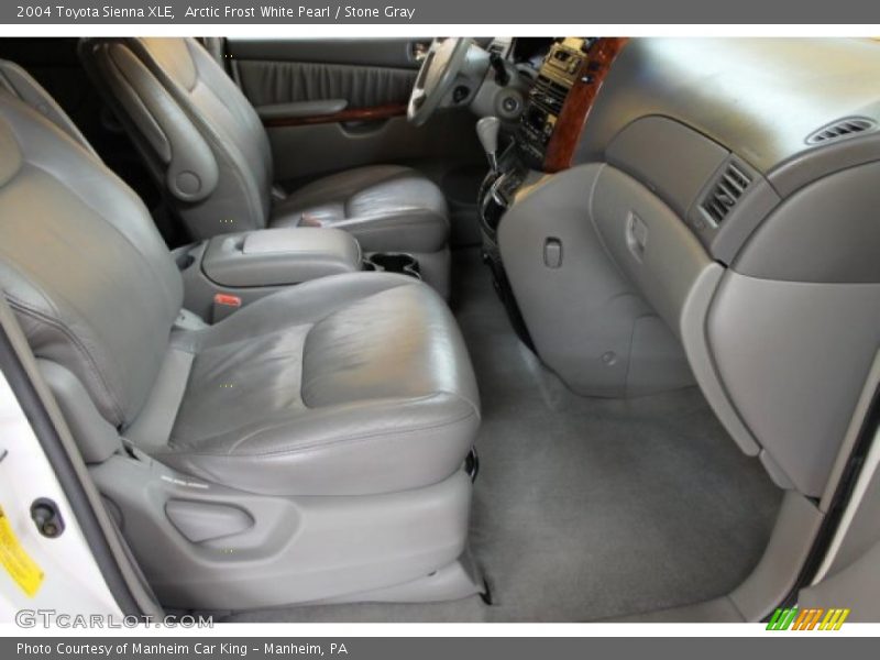 Arctic Frost White Pearl / Stone Gray 2004 Toyota Sienna XLE