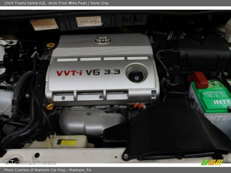 Arctic Frost White Pearl / Stone Gray 2004 Toyota Sienna XLE