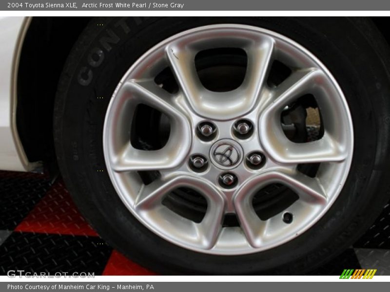 Arctic Frost White Pearl / Stone Gray 2004 Toyota Sienna XLE