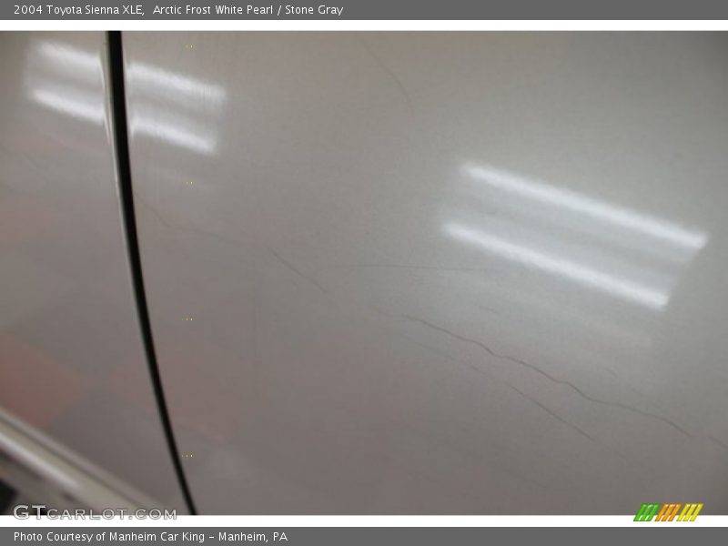 Arctic Frost White Pearl / Stone Gray 2004 Toyota Sienna XLE