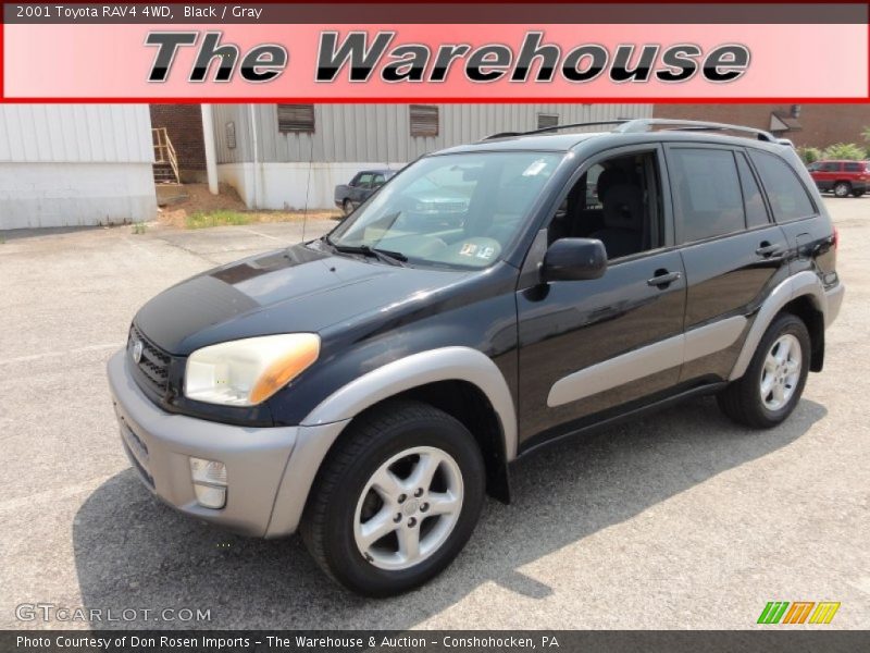 Black / Gray 2001 Toyota RAV4 4WD