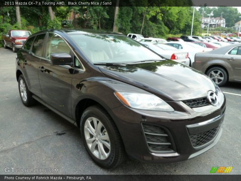 Black Cherry Mica / Sand 2011 Mazda CX-7 s Touring AWD