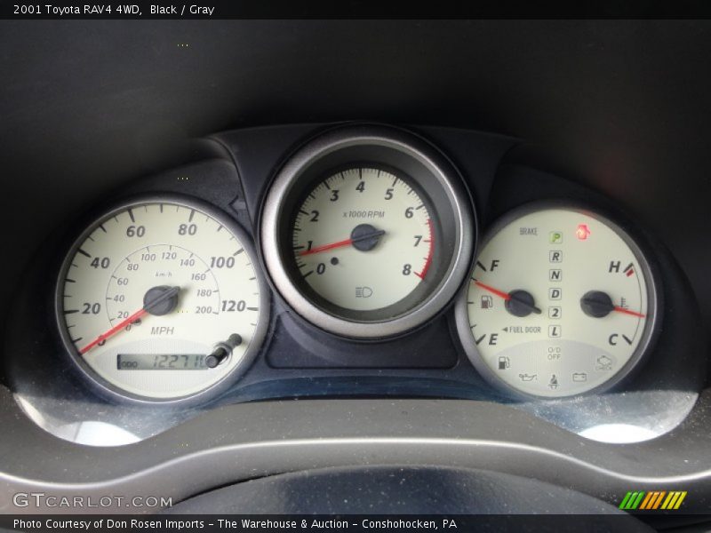 Black / Gray 2001 Toyota RAV4 4WD