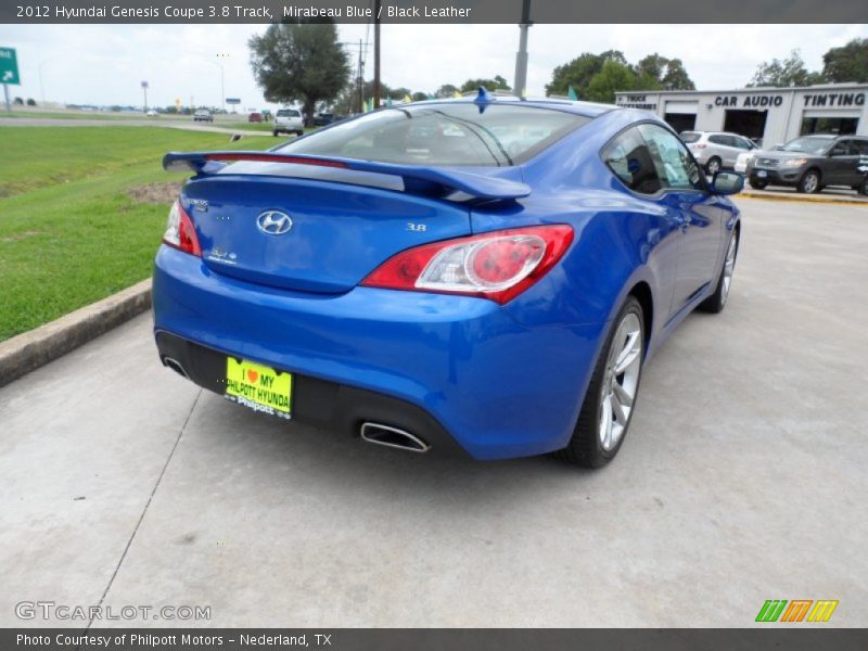 Mirabeau Blue / Black Leather 2012 Hyundai Genesis Coupe 3.8 Track