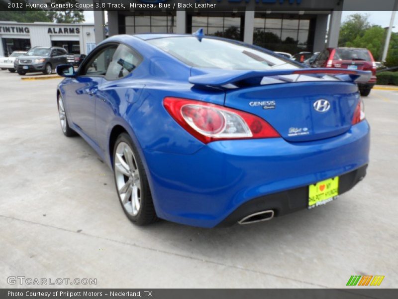 Mirabeau Blue / Black Leather 2012 Hyundai Genesis Coupe 3.8 Track