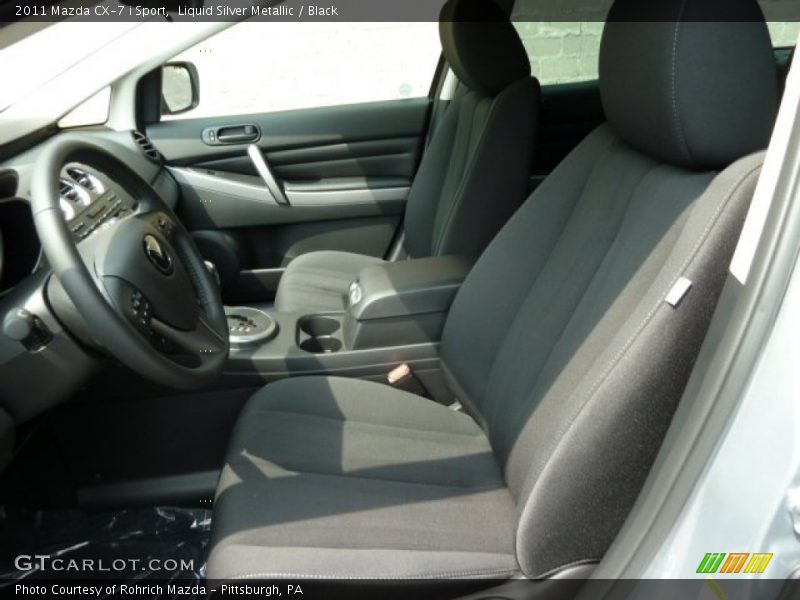 Liquid Silver Metallic / Black 2011 Mazda CX-7 i Sport