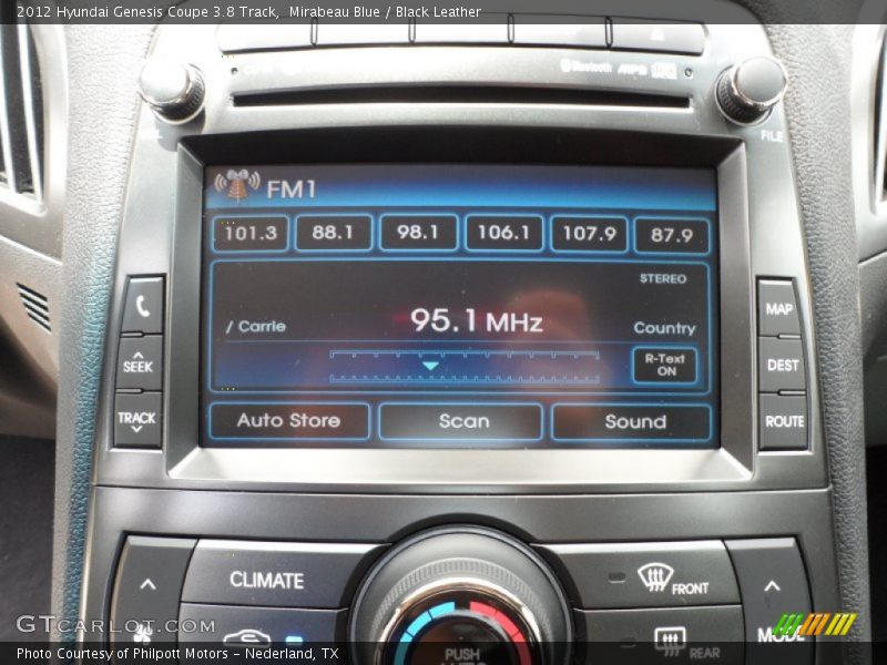 Controls of 2012 Genesis Coupe 3.8 Track
