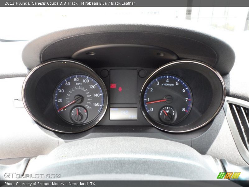  2012 Genesis Coupe 3.8 Track 3.8 Track Gauges