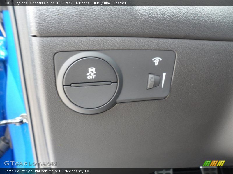 Mirabeau Blue / Black Leather 2012 Hyundai Genesis Coupe 3.8 Track