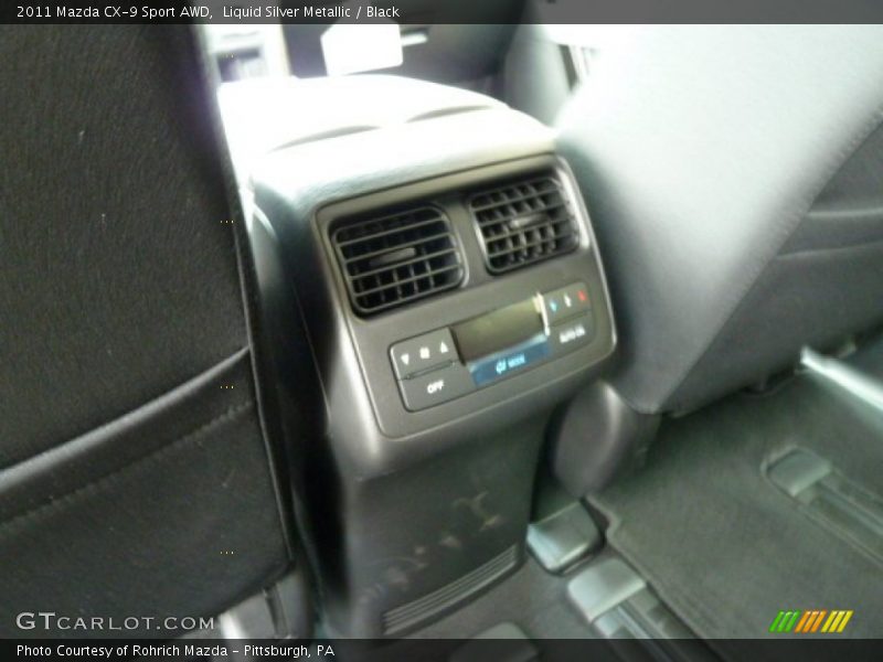 Liquid Silver Metallic / Black 2011 Mazda CX-9 Sport AWD