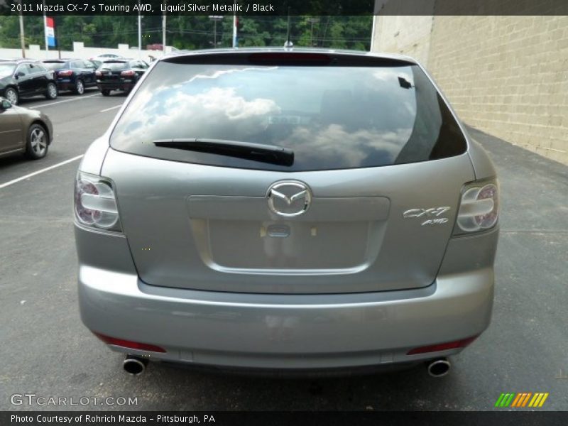 Liquid Silver Metallic / Black 2011 Mazda CX-7 s Touring AWD