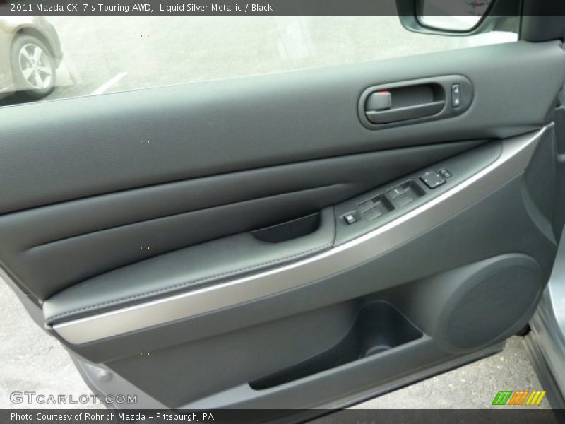 Liquid Silver Metallic / Black 2011 Mazda CX-7 s Touring AWD