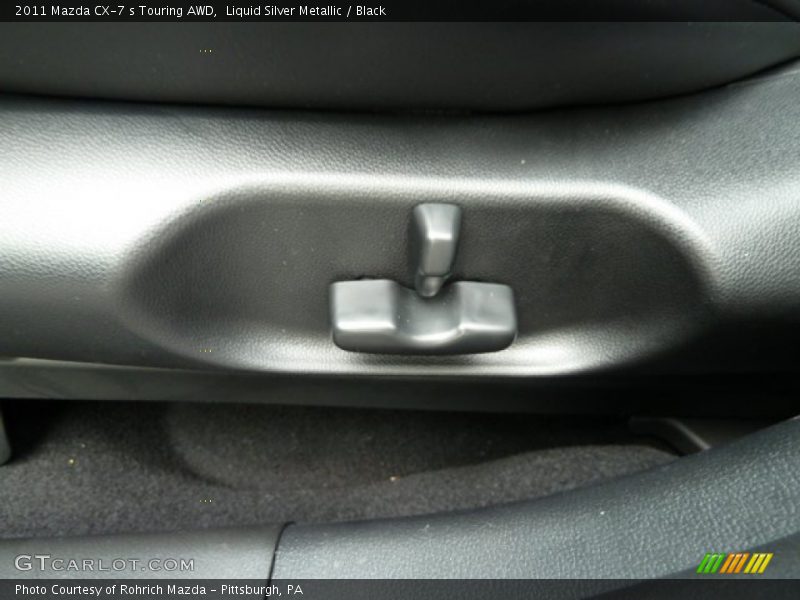 Liquid Silver Metallic / Black 2011 Mazda CX-7 s Touring AWD