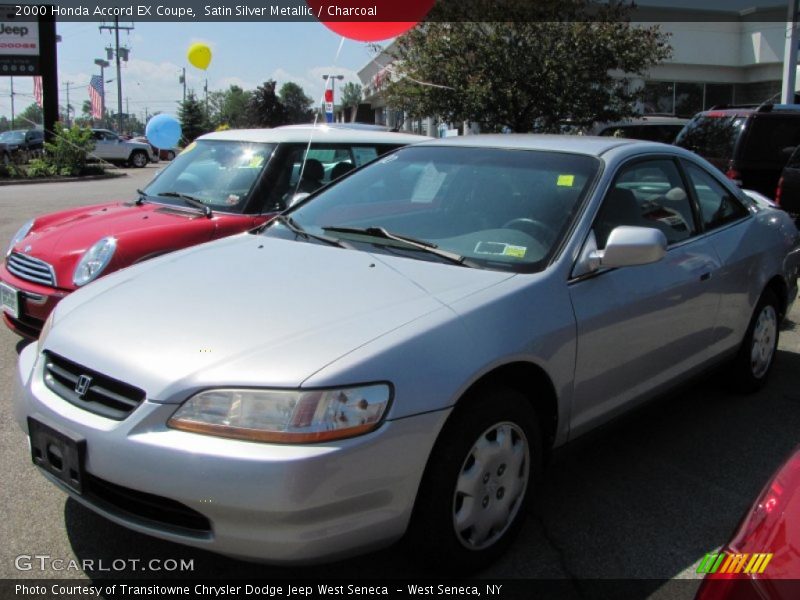 Satin Silver Metallic / Charcoal 2000 Honda Accord EX Coupe