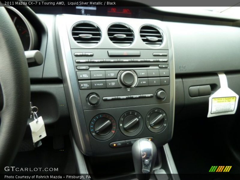 Liquid Silver Metallic / Black 2011 Mazda CX-7 s Touring AWD