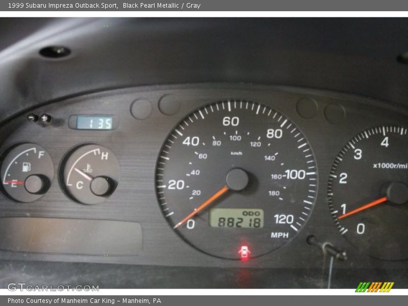 Black Pearl Metallic / Gray 1999 Subaru Impreza Outback Sport