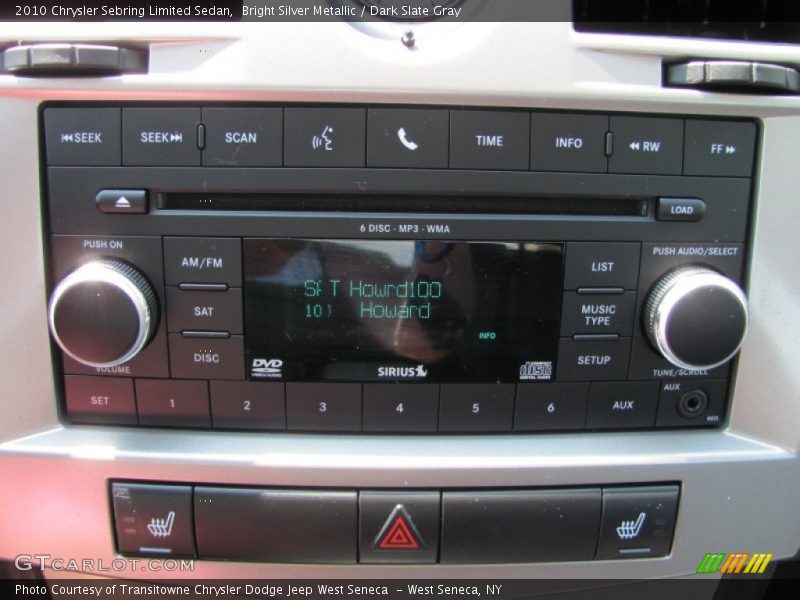 Bright Silver Metallic / Dark Slate Gray 2010 Chrysler Sebring Limited Sedan