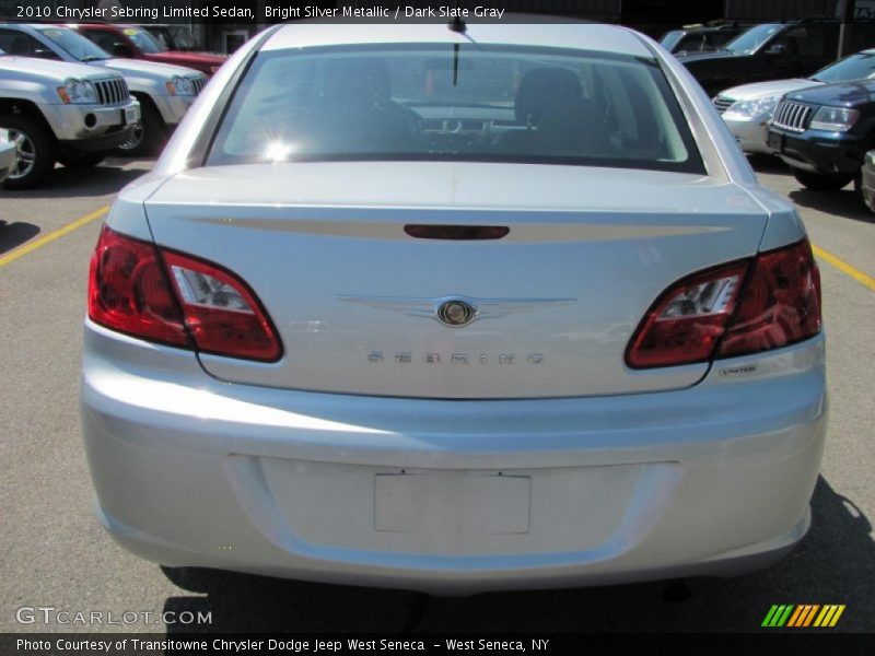 Bright Silver Metallic / Dark Slate Gray 2010 Chrysler Sebring Limited Sedan