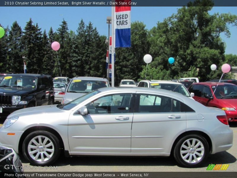 Bright Silver Metallic / Dark Slate Gray 2010 Chrysler Sebring Limited Sedan