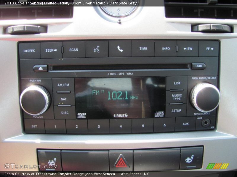 Bright Silver Metallic / Dark Slate Gray 2010 Chrysler Sebring Limited Sedan
