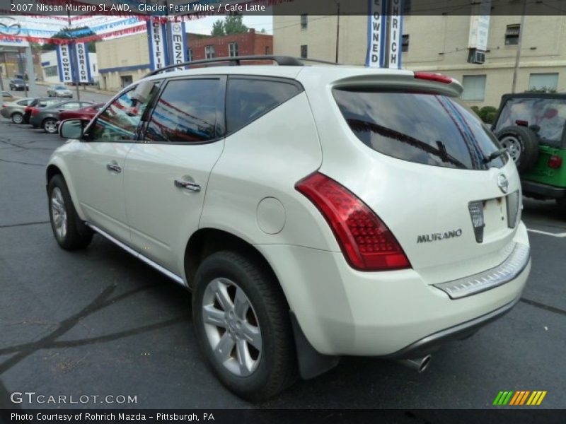 Glacier Pearl White / Cafe Latte 2007 Nissan Murano SL AWD