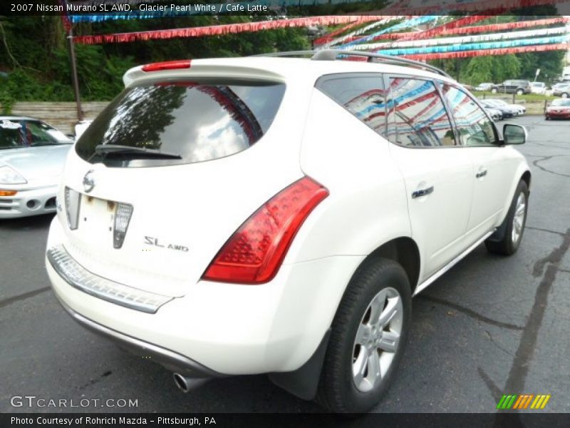 Glacier Pearl White / Cafe Latte 2007 Nissan Murano SL AWD