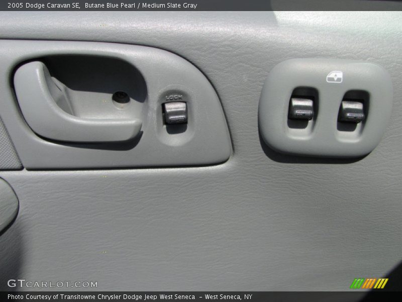 Butane Blue Pearl / Medium Slate Gray 2005 Dodge Caravan SE