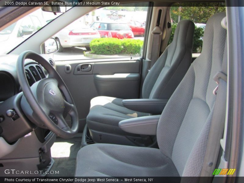 Butane Blue Pearl / Medium Slate Gray 2005 Dodge Caravan SE