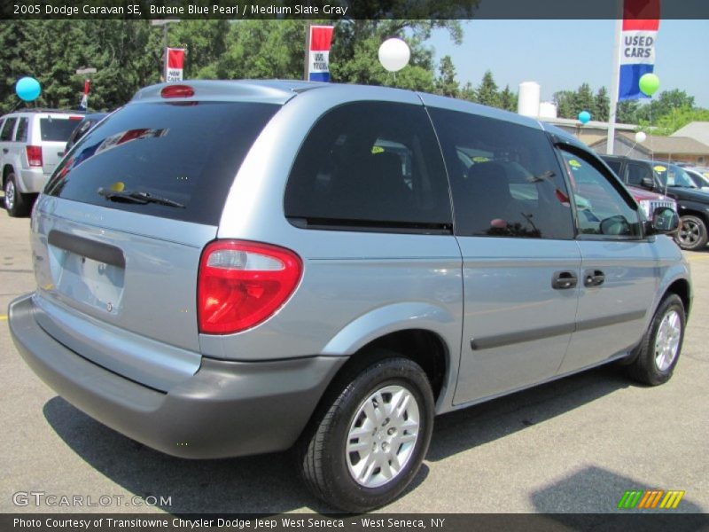 Butane Blue Pearl / Medium Slate Gray 2005 Dodge Caravan SE