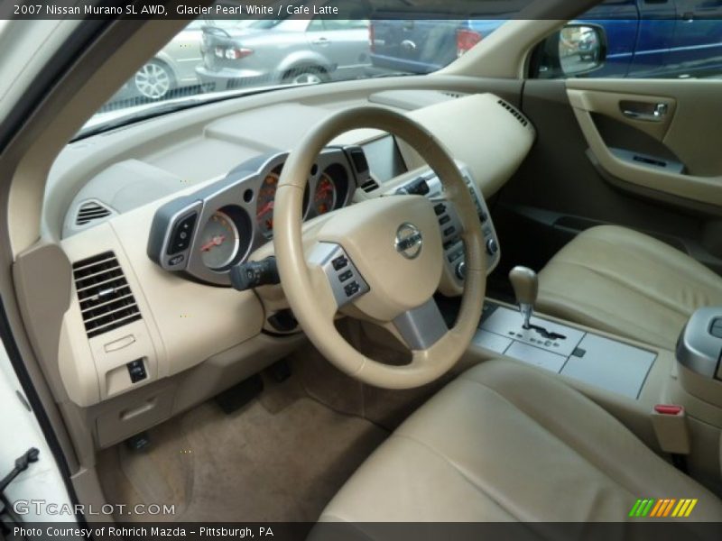 Glacier Pearl White / Cafe Latte 2007 Nissan Murano SL AWD