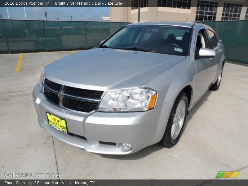 Bright Silver Metallic / Dark Slate Gray 2010 Dodge Avenger R/T
