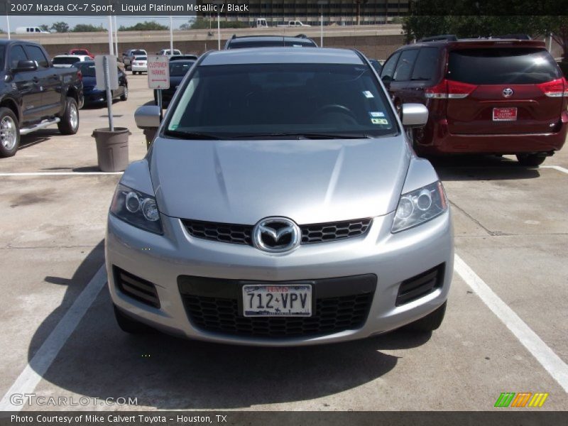 Liquid Platinum Metallic / Black 2007 Mazda CX-7 Sport