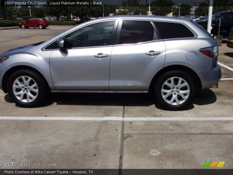 Liquid Platinum Metallic / Black 2007 Mazda CX-7 Sport