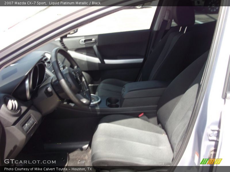 Liquid Platinum Metallic / Black 2007 Mazda CX-7 Sport