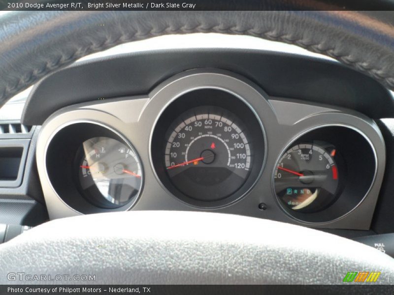 Bright Silver Metallic / Dark Slate Gray 2010 Dodge Avenger R/T