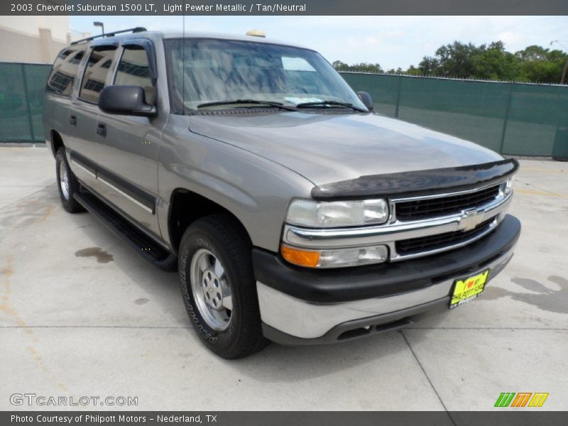 Light Pewter Metallic / Tan/Neutral 2003 Chevrolet Suburban 1500 LT