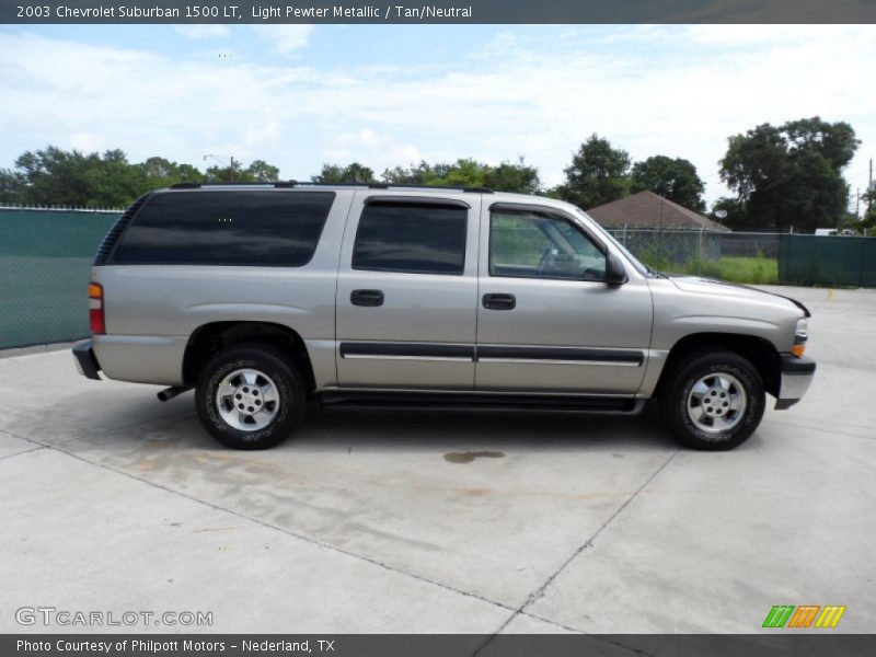 Light Pewter Metallic / Tan/Neutral 2003 Chevrolet Suburban 1500 LT
