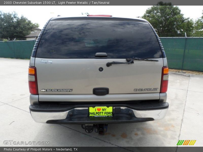 Light Pewter Metallic / Tan/Neutral 2003 Chevrolet Suburban 1500 LT